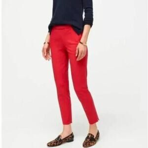 J. Crew Red Martie Skinny Pants Size 4